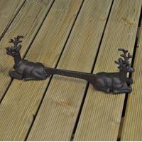 Stag with Antlers Cast Iron Shoe Scraper by Fallen Fruits