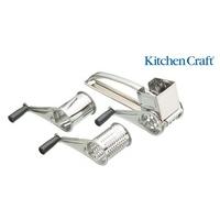 Stainless Steel Rotary Grater With Three Drums