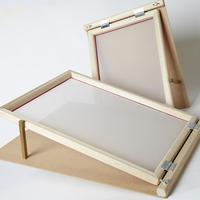 standard wooden pre meshed hinged frames for a4 printing each