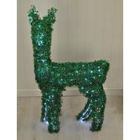 standing artificial topiary pre lit christmas reindeer 200 leds by wes ...