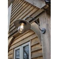 st ives arched swan neck light in charcoal by garden trading