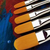 student filbert synthetic brushes size 0 each