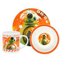 star wars force awakens 3pc breakfast set bb8 droid