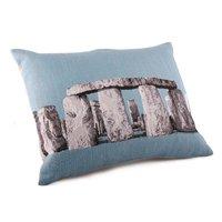 Stonehenge Tapestry Cushion - Blue