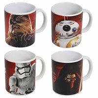 Star Wars Episode Vii Porcelain 4 Mugs Set