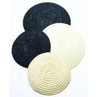 Straw Fascinator Bases 11cm - Black