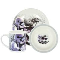 Star Wars Episode 7 Storm Trooper Mug, Bowl And Plate Breakfast Set