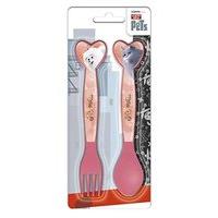 *st305 - 2 Piece Cutlery Set (pink)- The Secret Life Of Pets