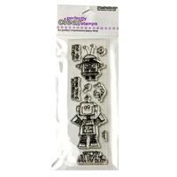 Stampendous Clear Stamp Sheet - Love Robots