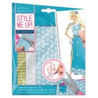 style me up glitter sticker sheet for sketchbook blue wooky