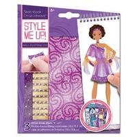Style Me Up - Glitter Sticker Sheet For Sketchbook - Purple - Wooky