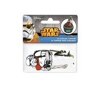 st103 24 paper cupcake toppers star wars