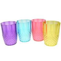 Stanford Home 4 Pack Coloured Plastic Tumbler