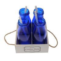 stanford home 4 pack milk bottle crate