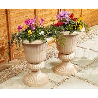 Stone Effect Urn Planters (2)