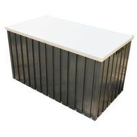 Store More Anthracite Metal Cushion Box 6x2