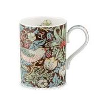 Strawberry Thief Mug Chocolate & Slate