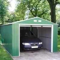 Store More Olympian Green Metal Garage 12x20