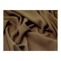 Stretch Poly Spandex Crepe Soft Suiting Dress Fabric Mocha Brown
