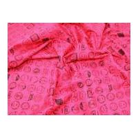 Stamps Print Cotton Poplin Fabric