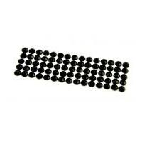 stick on self adhesive diamante jewel gems 3mm black