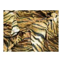 Stretch Satin Animal Print Dress Fabric Tiger