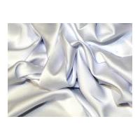 Stretch Silk Touch Satin Dress Fabric White