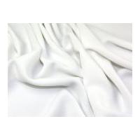 Stretch Poly Spandex Crepe Soft Suiting Dress Fabric White