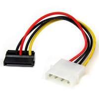 StarTech 6 inch 4 Pin Molex to Left Angle SATA Power Cable Adapter