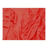 Stretch Jersey Dress Fabric Coral Red