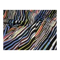 stripe stretch cotton dress fabric multicoloured