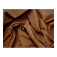 Stretch Bengaline Suiting Dress Fabric Chocolate Brown