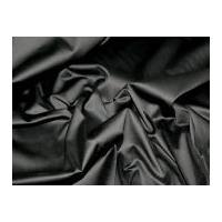 Stretch Cotton Sateen Dress Fabric Black