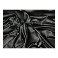 Stretch Satin Back Crepe Dress Fabric Black