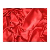 Stretch Satin Back Crepe Dress Fabric Red