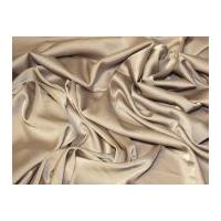 Stretch Silk Touch Satin Dress Fabric Mink