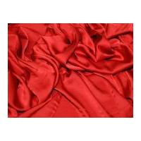 Stretch Silk Touch Satin Dress Fabric Red