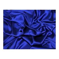 Stretch Silk Touch Satin Dress Fabric Royal Blue