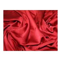 Stretch Silk Touch Satin Dress Fabric Deep Red
