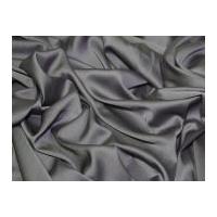 Stretch Silk Touch Satin Dress Fabric Pewter Grey
