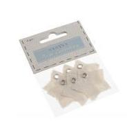 Star Fabric Tags Cream