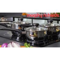 steel morphy richards 3pce pan sets