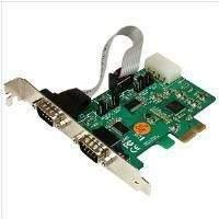 Startech.com 2 Port Industrial Pci Express (pcie) Rs232 Serial Card With Power Output And Esd Protection