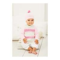 Stylecraft Baby Sweater & Hat Wondersoft Knitting Pattern 9269 DK