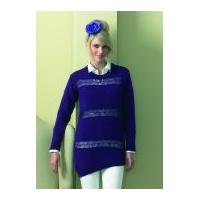 stylecraft ladies sweater luxury wool rich knitting pattern 8556 dk