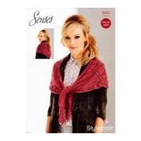Stylecraft Ladies Scarf Wrap Knitting Pattern 8860