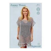 Stylecraft Ladies Dress Crochet Pattern 8812 DK