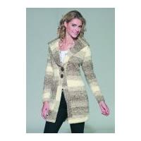 Stylecraft Ladies Jacket Phases Knitting Pattern 8565 Chunky