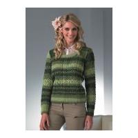 Stylecraft Ladies Sweater Vision Knitting Pattern 8590 DK