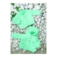 Stylecraft Baby Jackets Wondersoft Knitting Pattern 8660 DK